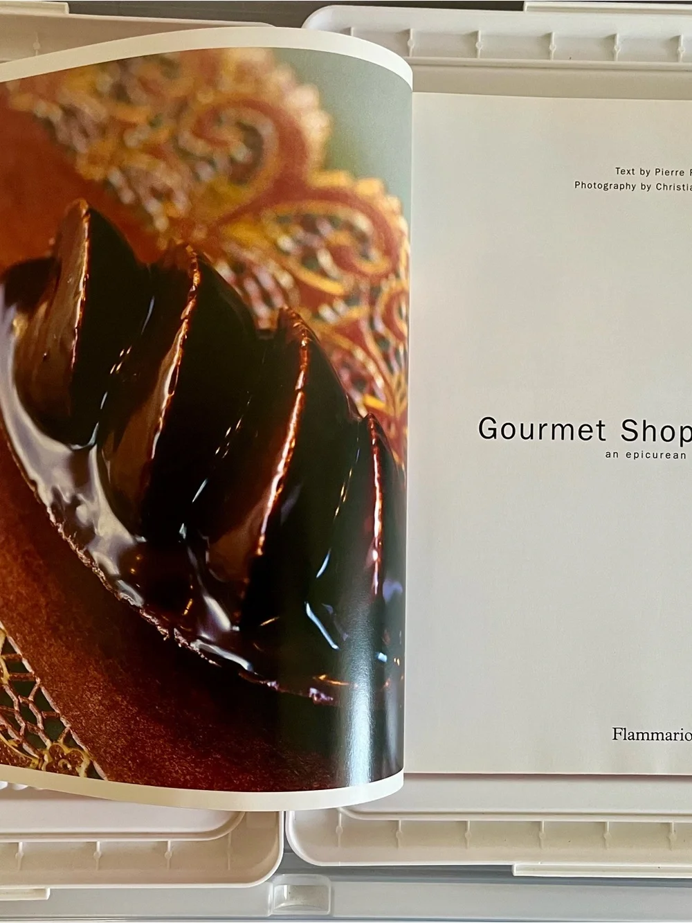 *Vintage* Gourmet Shops of Paris book— Brown & White Parisian Bakes